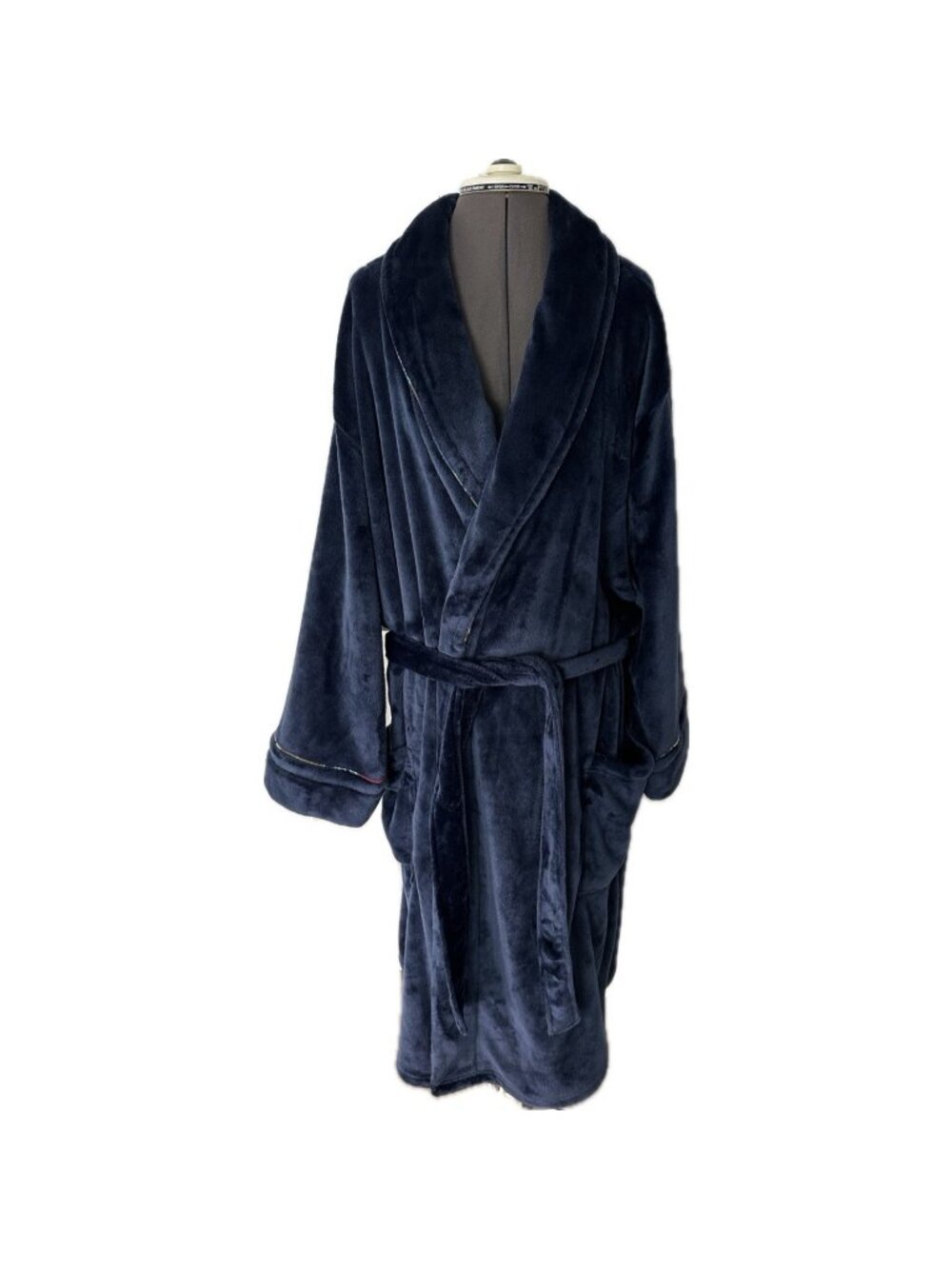 Tommy Bahama Men’s XL Plush Bath Robe Navy Blue Ultra Soft NWOT